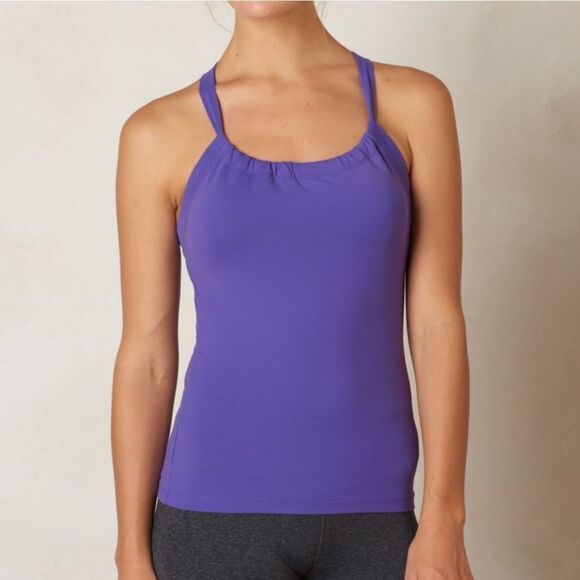 PRANA Quinn Chakara Purple Sports Tank Top XS - Picture 1 of 8